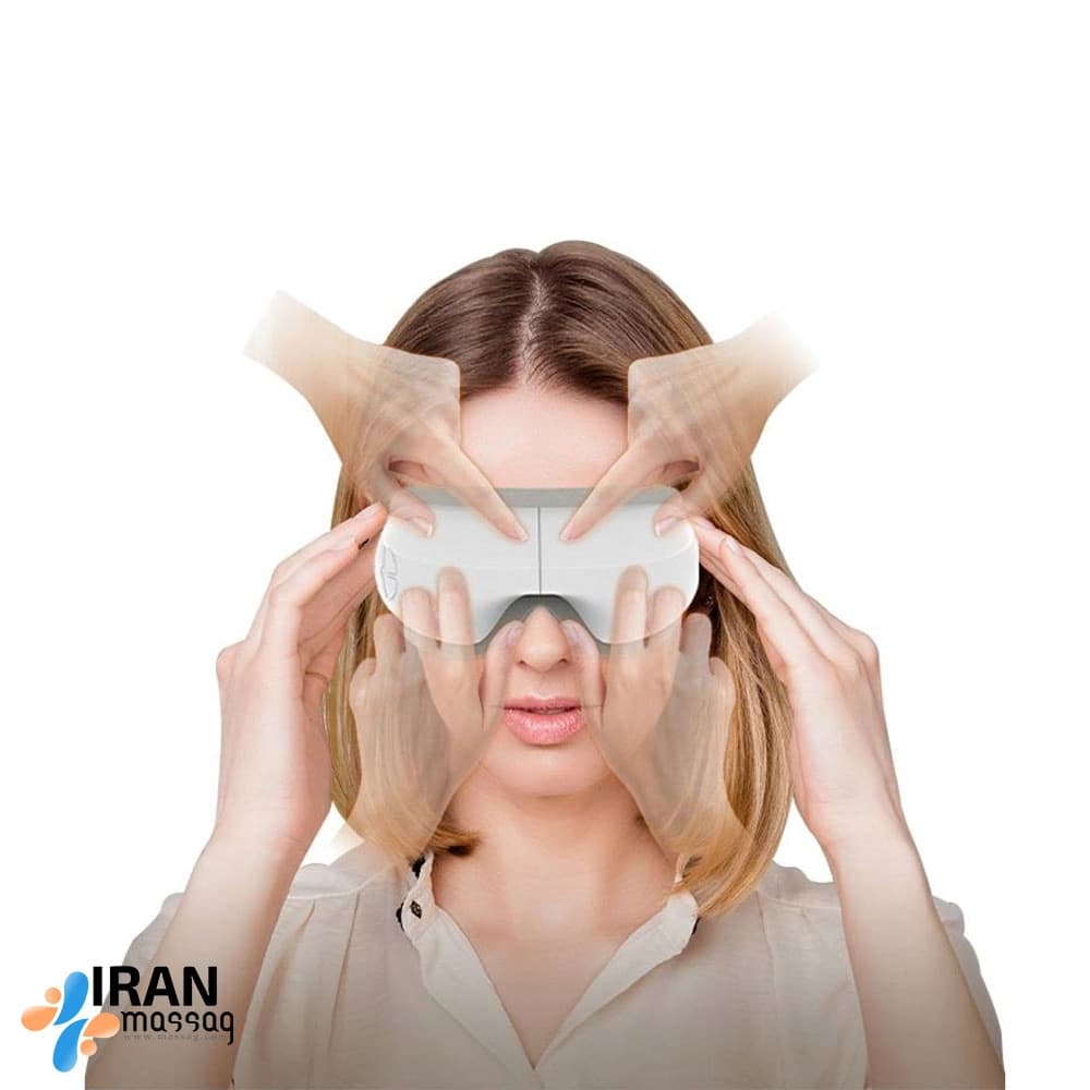 ماساژور چشم هوشمند آیجویر 220 | رفع خستگی، خشکی چشم و بهبود خواب با گرما و بلوتوث — تصویر ۴