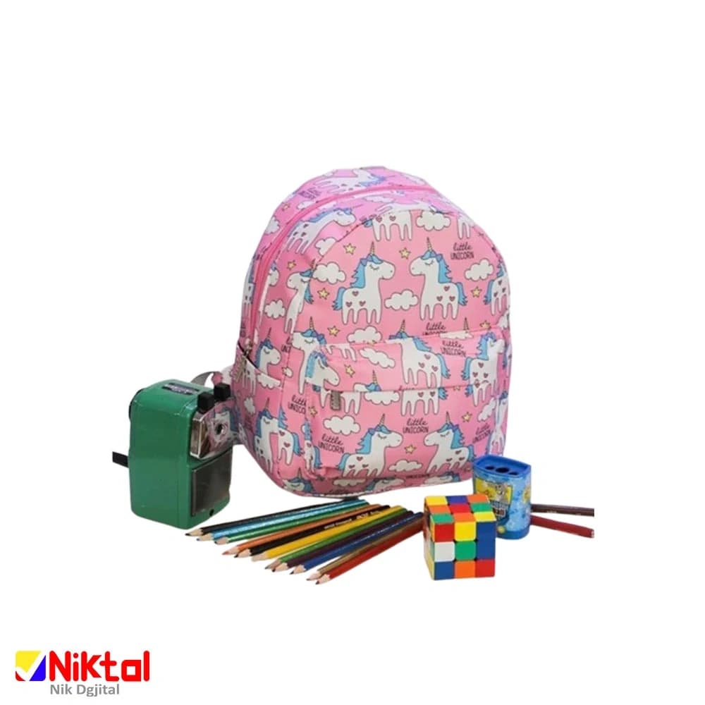 کوله پشتی کوچک طرح اسب تک‌شاخ | سبک و ضدآب با طراحی فانتزی و بادوام — تصویر ۵
