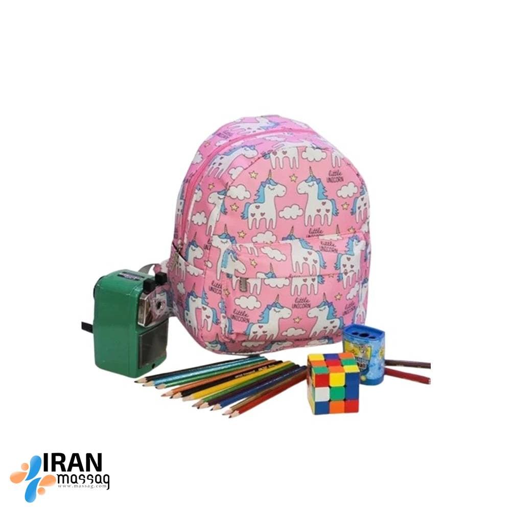 کوله پشتی کوچک طرح اسب تک‌شاخ | سبک و ضدآب با طراحی فانتزی و بادوام — تصویر ۳