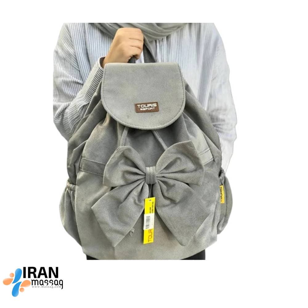 کوله پشتی طرح پاپیونی | جنس مخمل با طراحی شیک — تصویر ۵