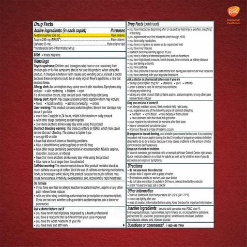 اکسدرین میگرن Excedrin Migraine — تصویر ۳