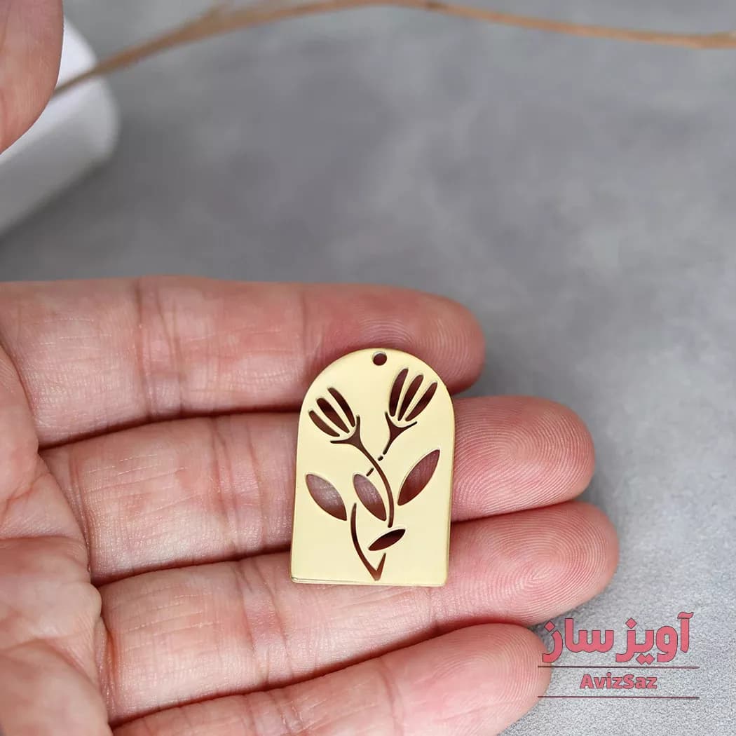 گردنبند گل لاله کد 101703