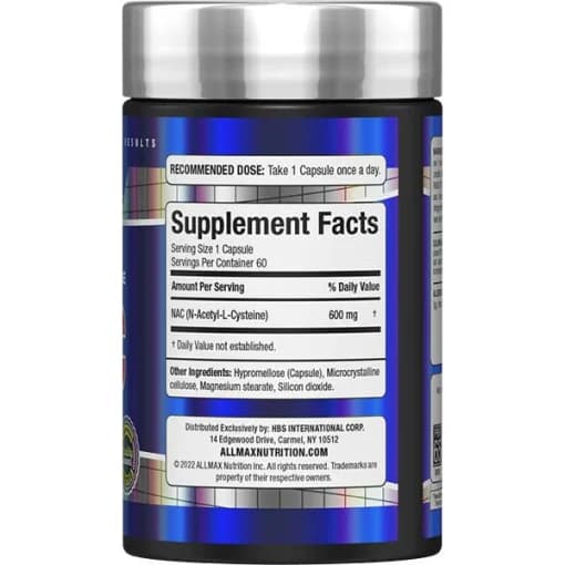 ان استیل سیستئن آلمکس Allmax NAC — تصویر ۲