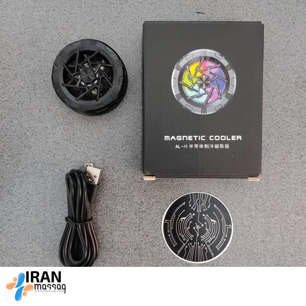 فن خنک کننده موبایل مدل AL-11 | رادیاتوری با نورپردازی RGB — تصویر ۲