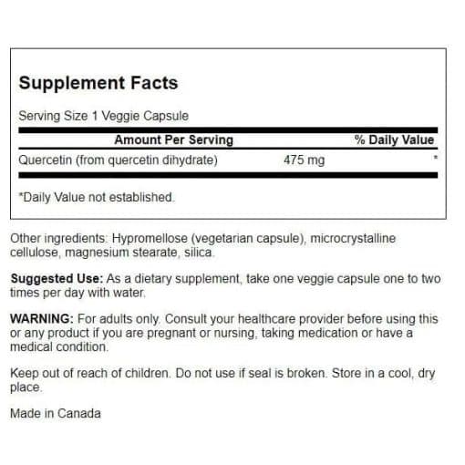 کوئرستین سوانسون Swanson High Potency Quercetin — تصویر ۲