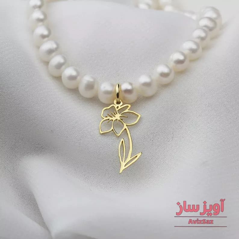 گردنبند گل داوودی کد 101683