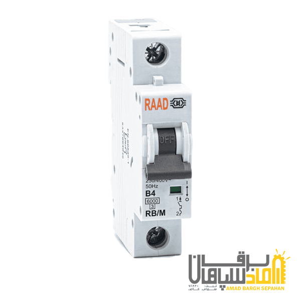 کلید مینیاتوری تک پل رعد 40 آمپر-6 کیلوآمپر- تیپ C مدل RB/M