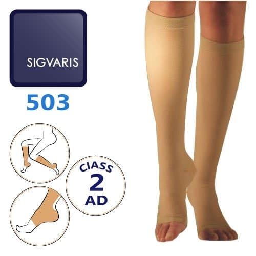 جوراب واریس زیر زانو مدل 503 (ترادیشنال) سیگواریس کلاس فشار 2 – SIGVARIS SPECIALTIES TRADITIONAL 503 AD – new – کد1924