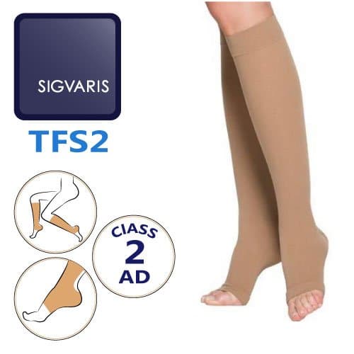 جوراب واریس زیر زانو مدل کلاسیکال (تاپ فاین سلکت) سیگواریس کلاس فشار 2 – SIGVARIS ESSENTIAL CLASSICAL TFS2 AD – new – کد1918