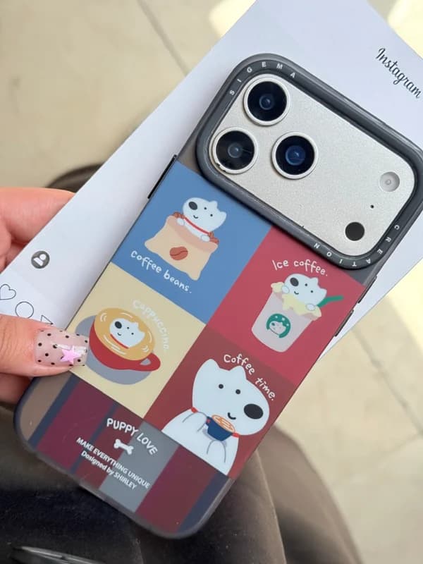 قاب طرح Puppy Love Coffee گوشی آیفون 12 پرومکس — تصویر ۳