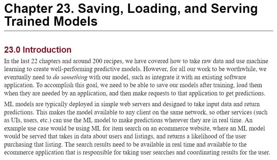 کتاب Machine Learning with Python Cookbook — تصویر ۴