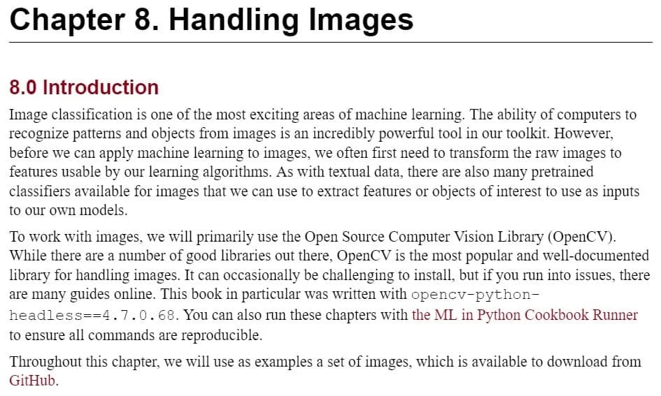 کتاب Machine Learning with Python Cookbook — تصویر ۲