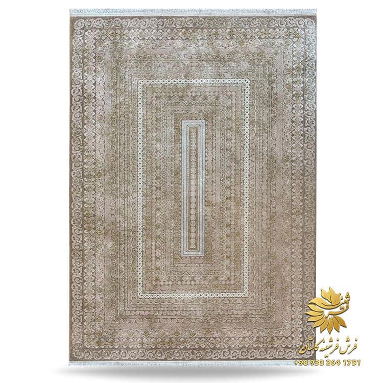 فرش نئوکلاسیک نسکافه ای 700 شانه اکرولیک 71216nw