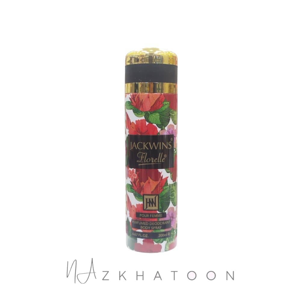 اسپری خوشبو کننده بدن زنانه جک وینز رایحه گوچی فلورا | Jackwins Body Spray Gucci Flora