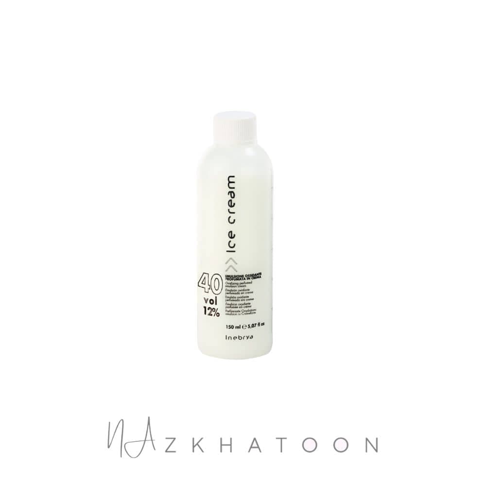 اکسیدان ۱۲٪ بدون آمونیاک اینبریا آیس کریم ۱۵۰ میل | INEBRYA Ice Cream Oxidizing Emulsion 12%