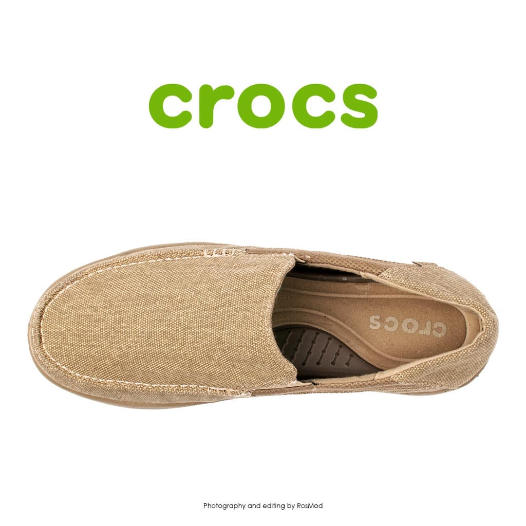 لوفر مردانه کراکس – Crocs Santa Cruz 2 Luxe Khaki — تصویر ۳