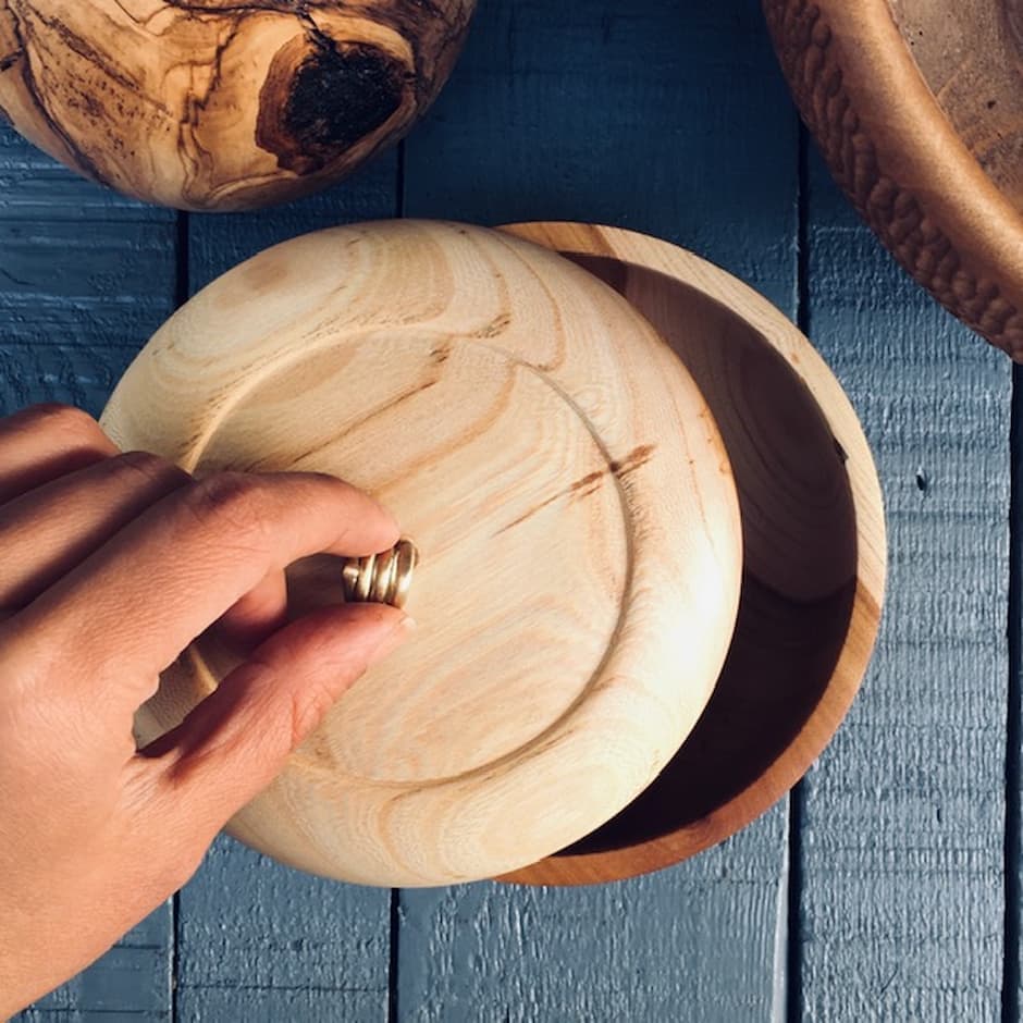 ظرف درب دار چوبی کد 958 — تصویر ۲