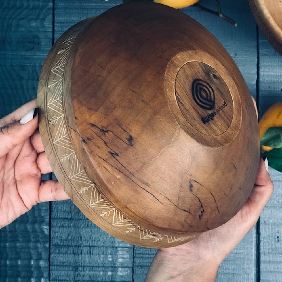 کاسه چوبی کد 540 — تصویر ۴