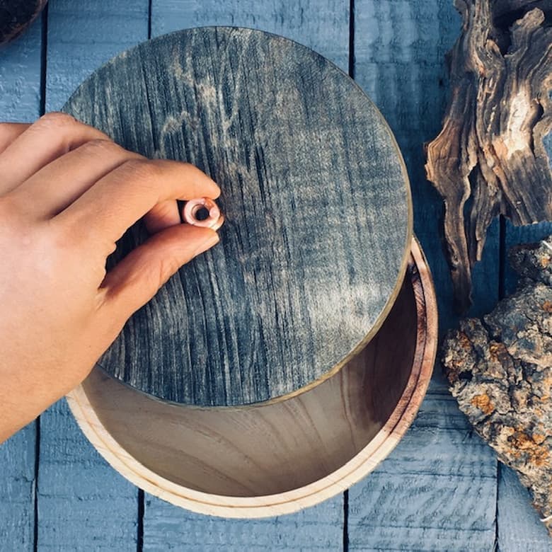 ظرف درب دار چوبی کد 953 — تصویر ۳