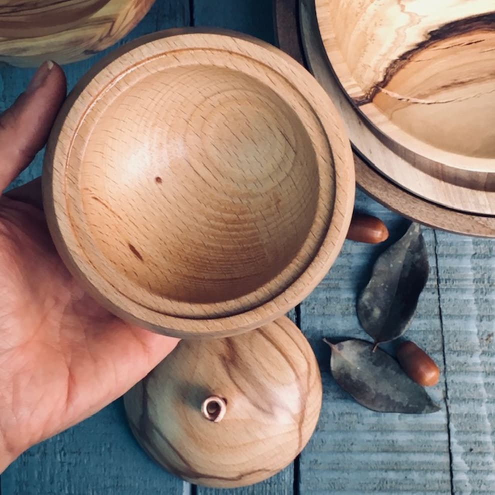 ظرف چوبی درب دار کد 952 — تصویر ۳