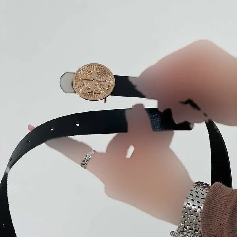 کمربند باریک مجلسی زنانه کد 1345 طول 108 سانتیمتر عرض 2 سانتیمتر — تصویر ۴