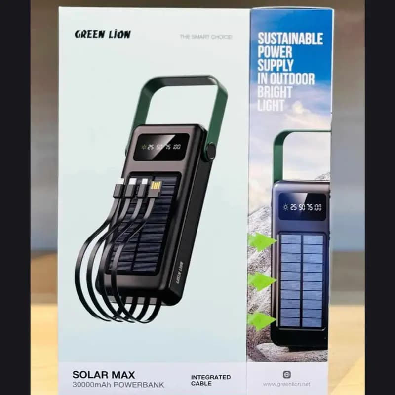 پاور بانک green lion مدل solar max 3000