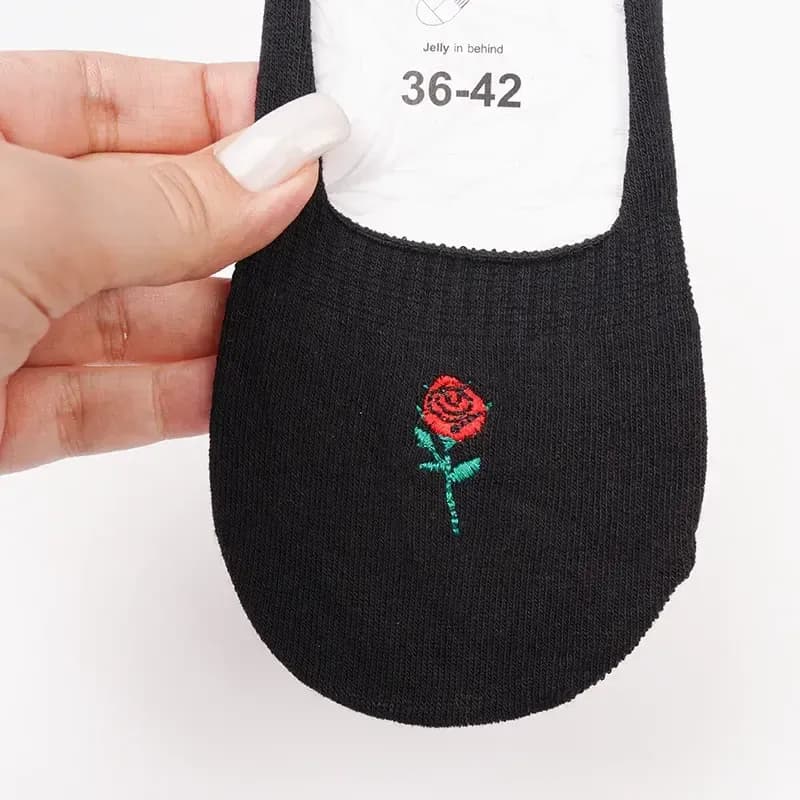 جوراب کالج زنانه پنبه ای روباز طرح دار فری سایز 36 تا 41 — تصویر ۸