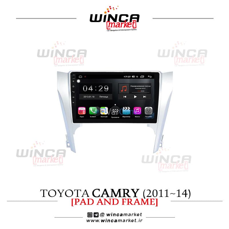 مانیتور اندروید تویوتا کمری 2011-14 برند وینکا WINCA سری H