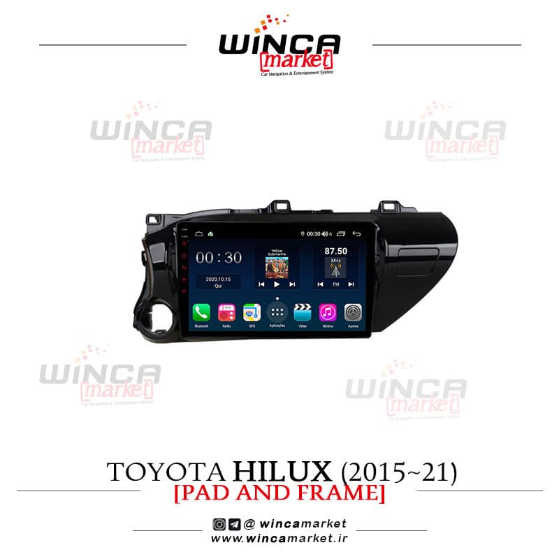 مانیتور اندروید تویوتا هایلوکس 2015-21 برند وینکا WINCA سری H