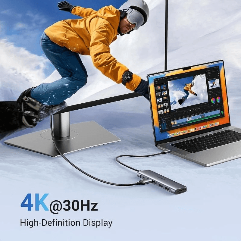 هاب USB-C یوگرین مدل 7-به-1 — تصویر ۵
