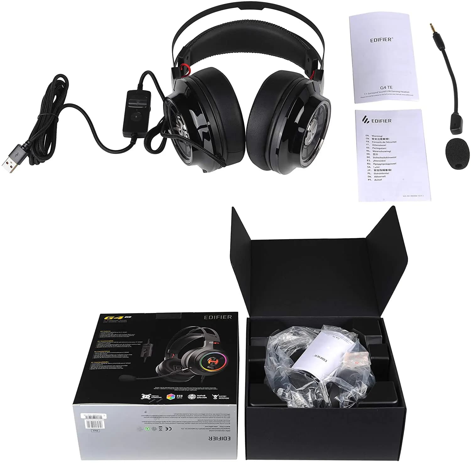 هدست گیمینگ ادیفایر مدل Edifier G4 TE Gaming Headset 7.1 Virtual Surround — تصویر ۸