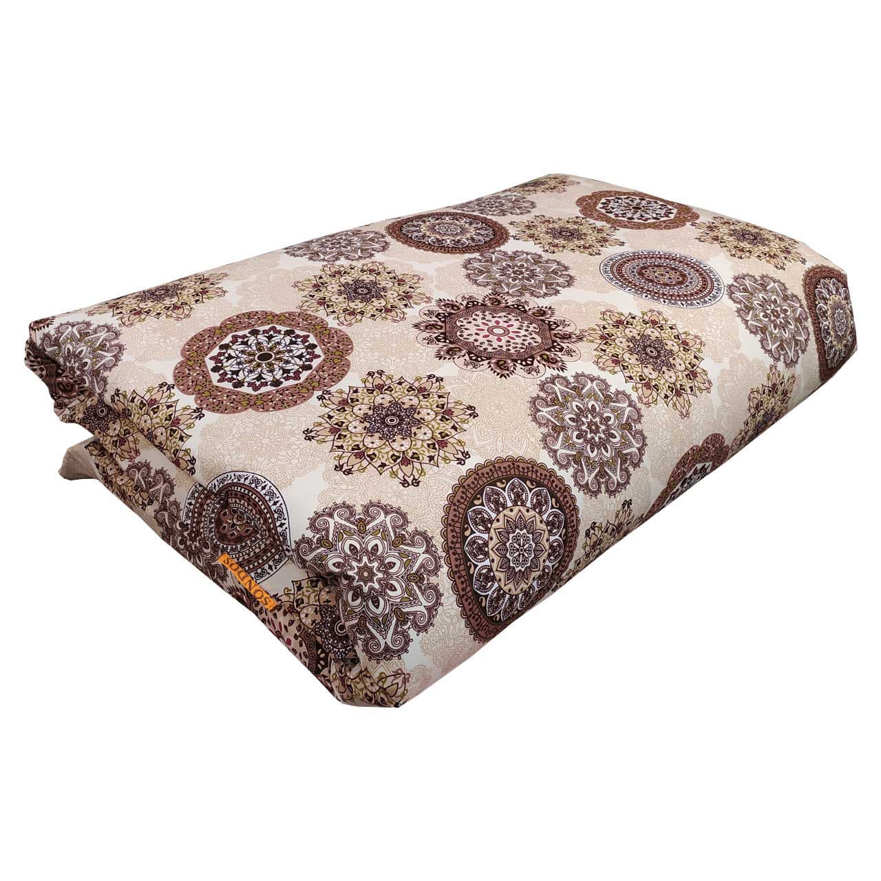 ملحفه تشک مهمان سندس مدل خورشیدی کد F02 سایز 195×100 سانتی متر — تصویر ۷