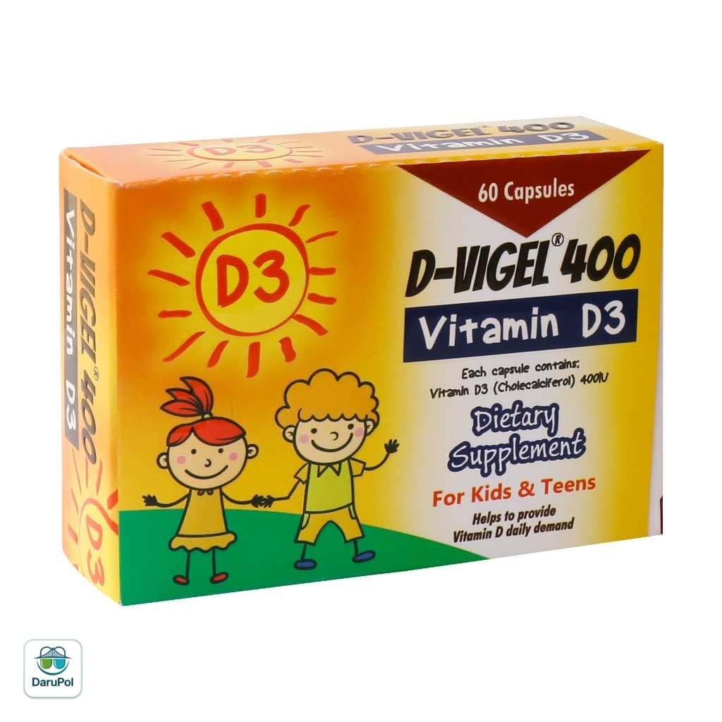 کپسول ویتامین D3 دی ویژل 400 واحد دانا