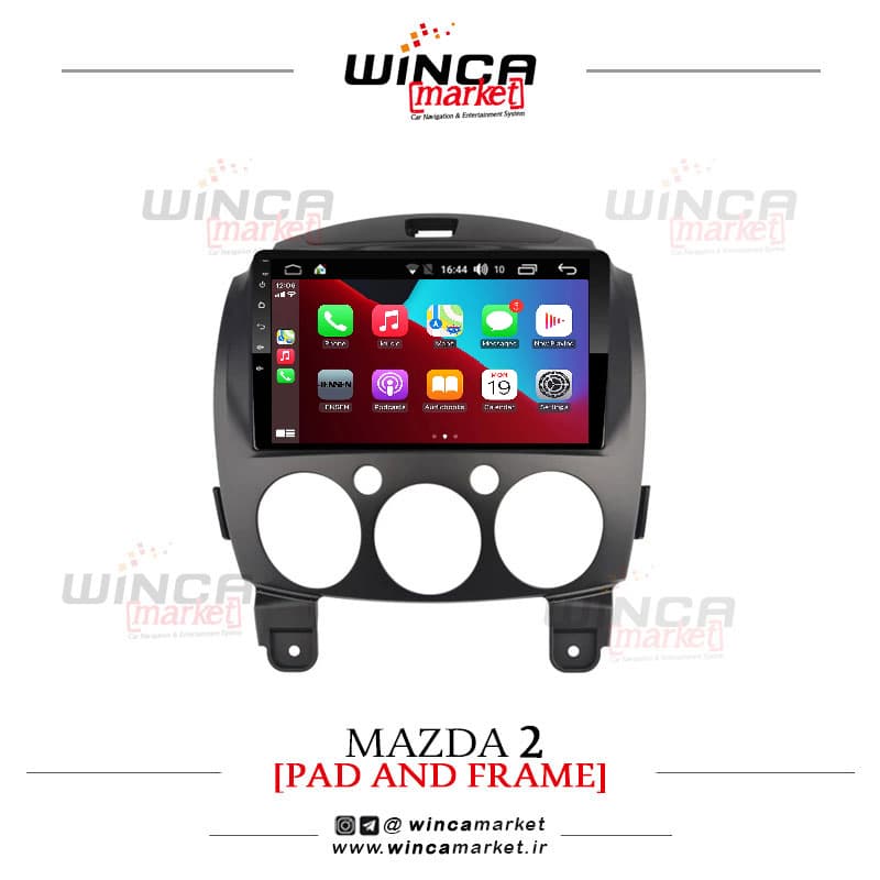 مانیتور مزدا 2 فابریک اندروید سری M200 اپل کارپلی