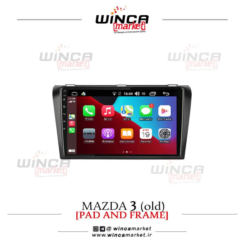 مانیتور مزدا 3 قدیم فابریک اندروید سری M200 اپل کارپلی