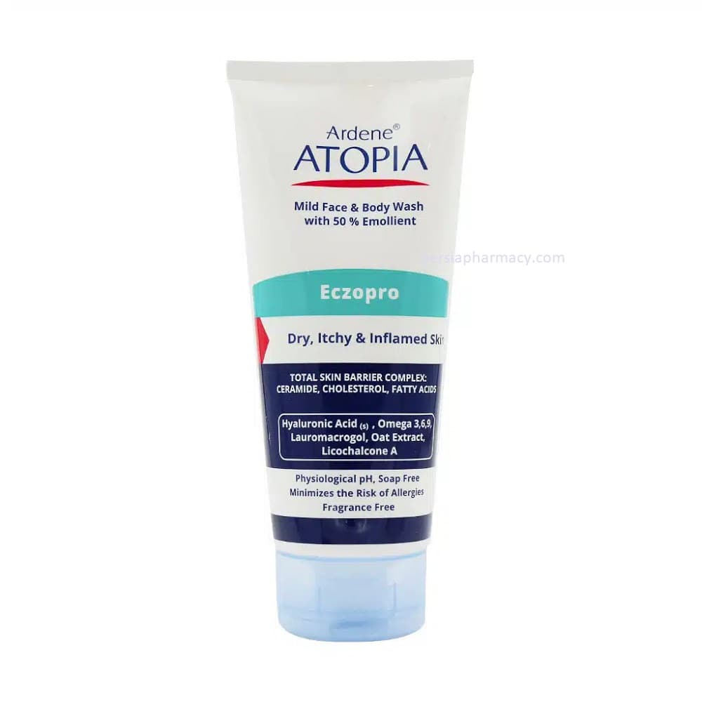 لوسیون شوینده حاوی 50% روغن نرم کننده صورت و بدن اگزو پرو آردن آتوپیا — تصویر ۲