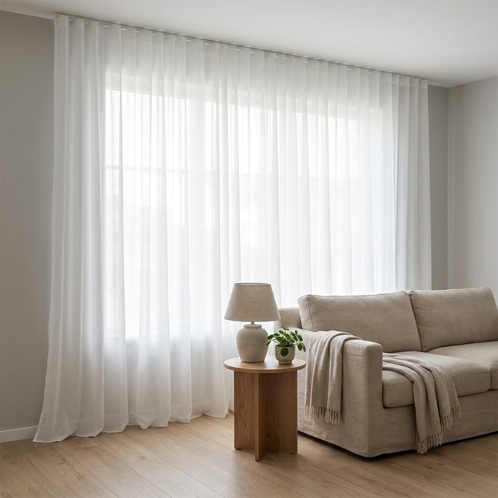 پرده مدل ساده حریر مات سایز 700×280 سانتی متر — تصویر ۲