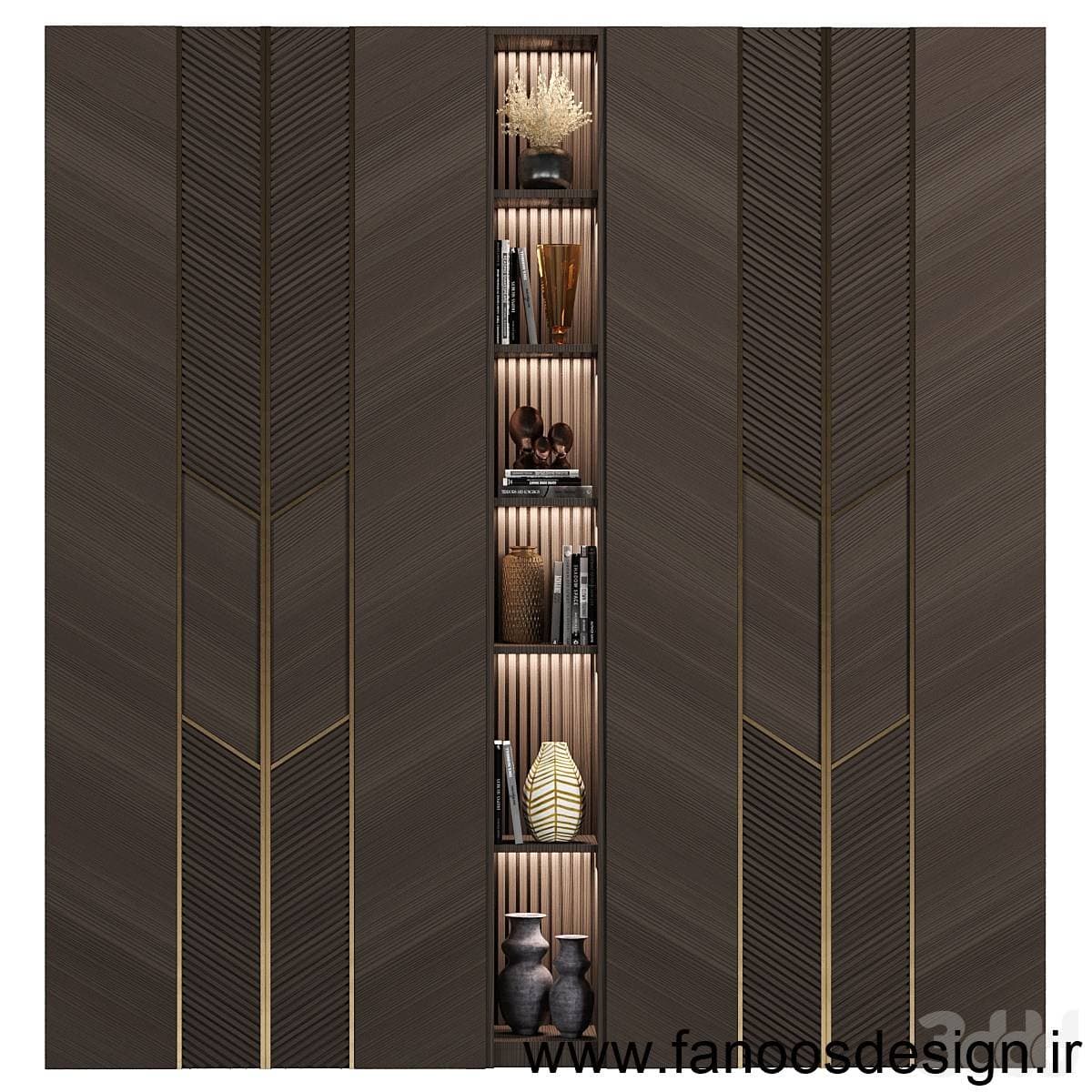 کمد دیواری مدرن استیل خور کد 30996
