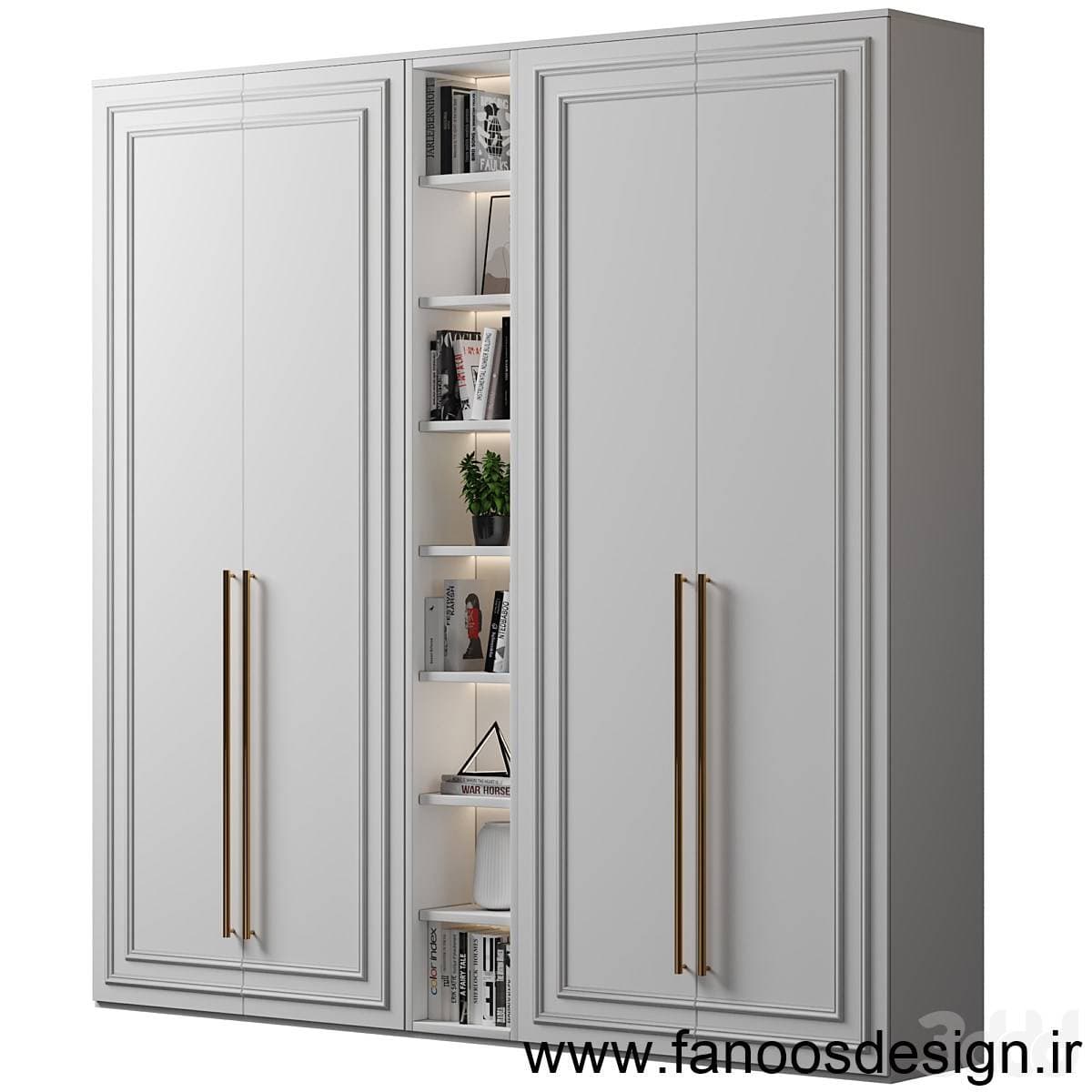 کمد دیواری کلاسیک کد 30974 — تصویر ۲