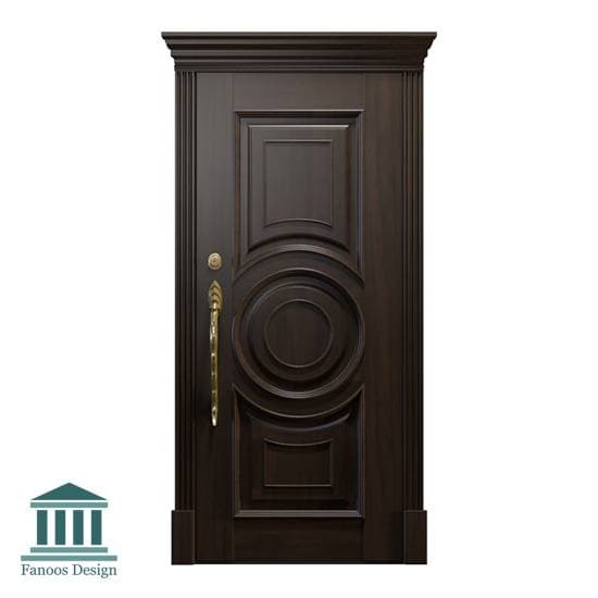 درب چوبی اتاق کلاسیک چوبی کد 30952 — تصویر ۴
