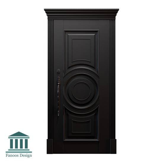 درب چوبی اتاق کلاسیک چوبی کد 30952 — تصویر ۲