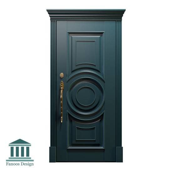 درب چوبی اتاق کلاسیک چوبی کد 30952 — تصویر ۵