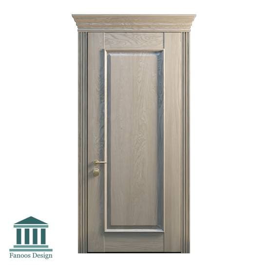 درب کلاسیک تمام چوب برجسته کد 30942 — تصویر ۶