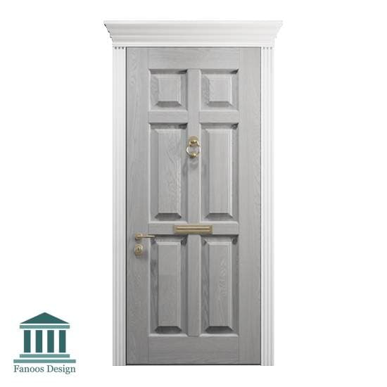 درب اتاقی چوبی کلاسیک کد 30946 — تصویر ۳