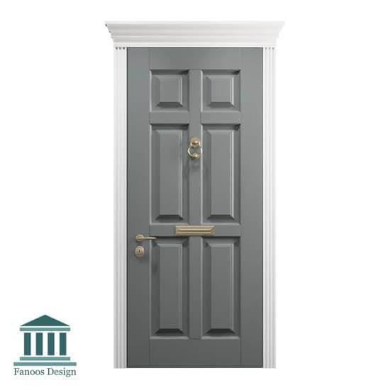 درب اتاقی چوبی کلاسیک کد 30946 — تصویر ۲
