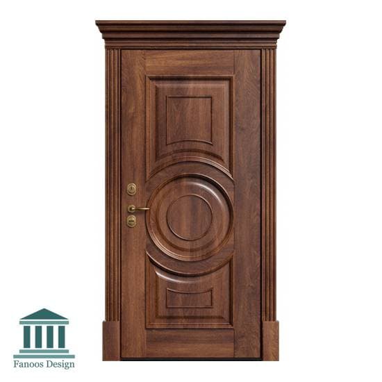 درب کلاسیک چوبی برجسته کد 30949 — تصویر ۶