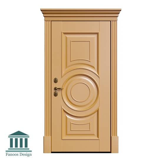 درب کلاسیک چوبی برجسته کد 30949 — تصویر ۷