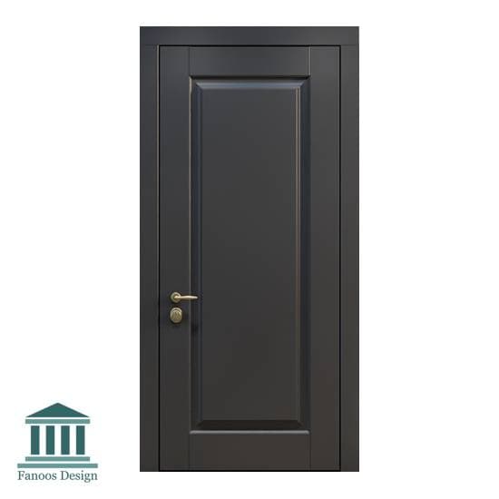 درب تمام چوب اتاق با رنگ آبی نفتی مدرن کد 30939 — تصویر ۲