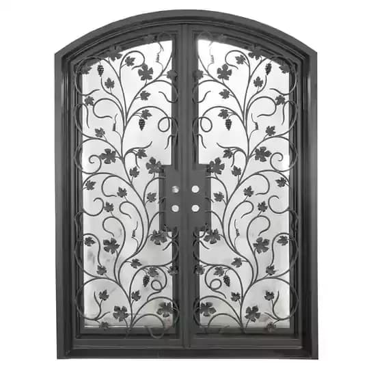 درب فلزی سنتی فرفورژه دو لنگه هلال کد 30935