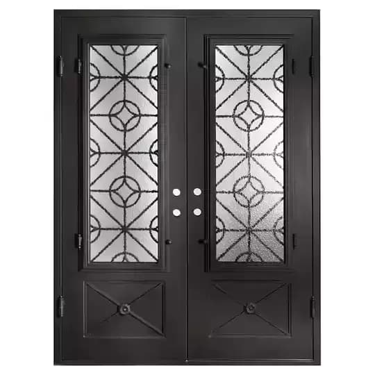 درب فلزی مدرن کلاسیک ساده دو لنگه کد 30932 — تصویر ۲